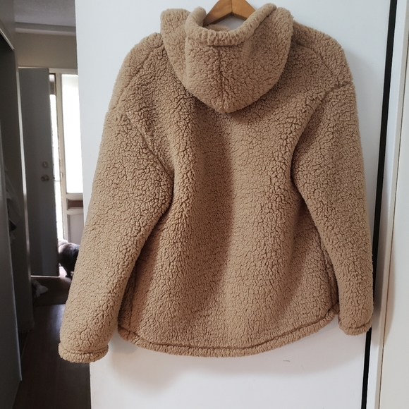 sherpa jacket,brand new with tags,beige/natural Size Small but fits medium - Picture 5 of 7